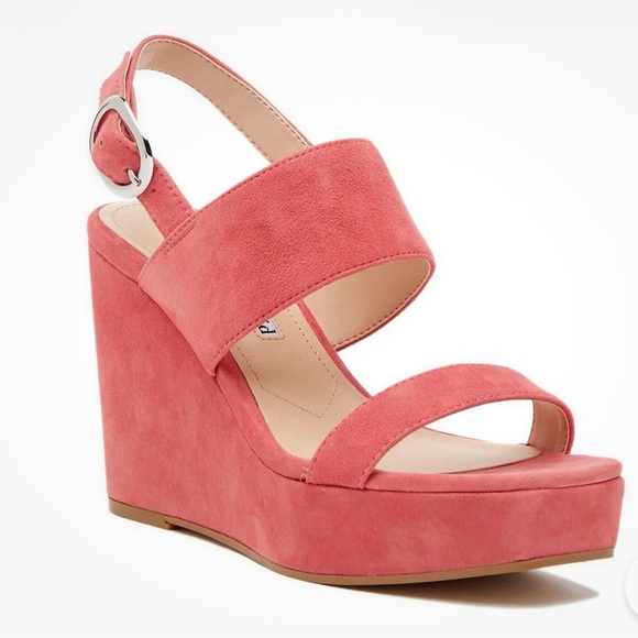 Charles David Shoes - Charles David Pink Jordan Suede Wedge Heel-NWOT
